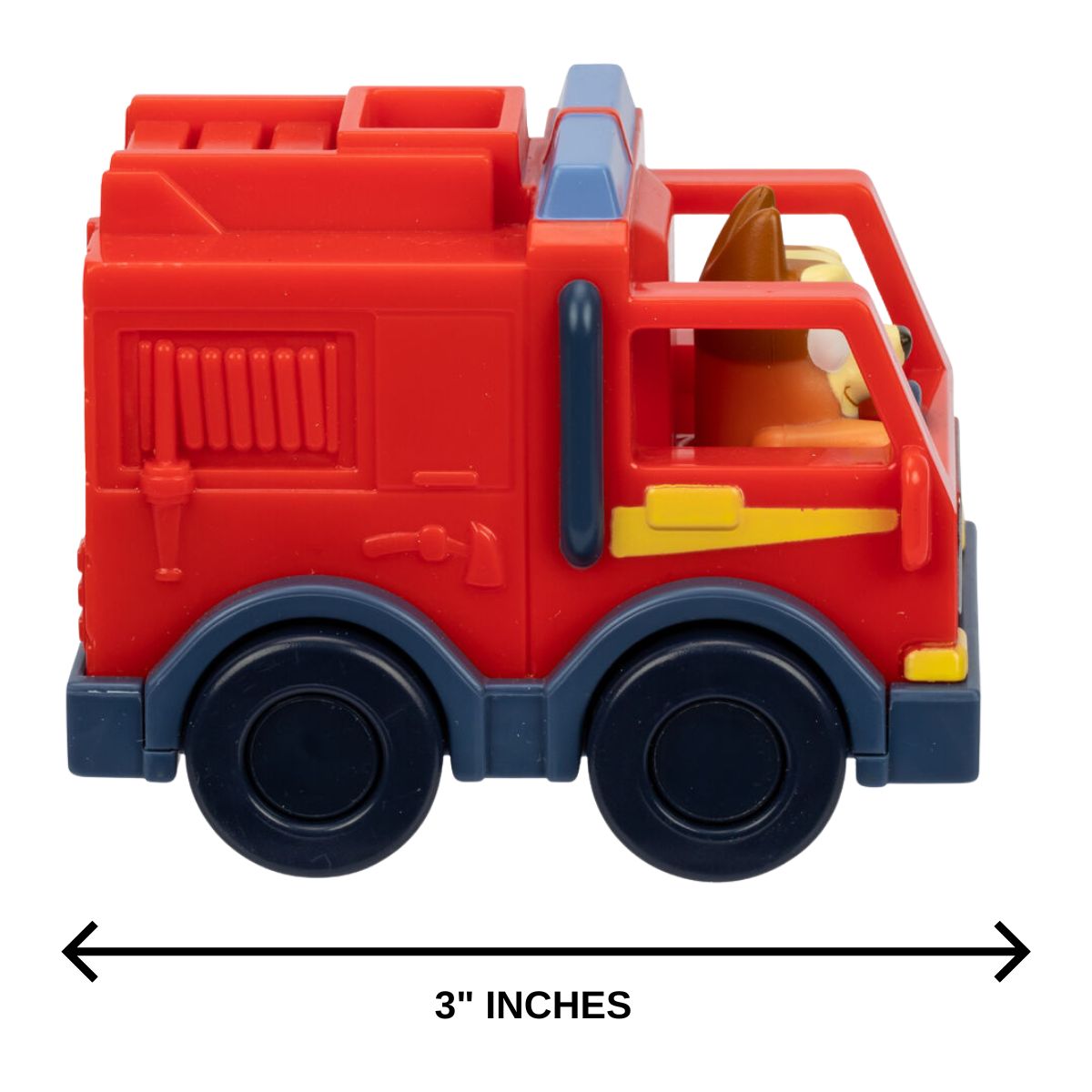 Bluey 3" Inch Mini Racers Vehicle Car, Firetruck Bingo
