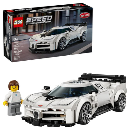 LEGO® Speed Champions Bugatti Centodieci Hyper Sports Car Building Kit 77240, 291 Pieces