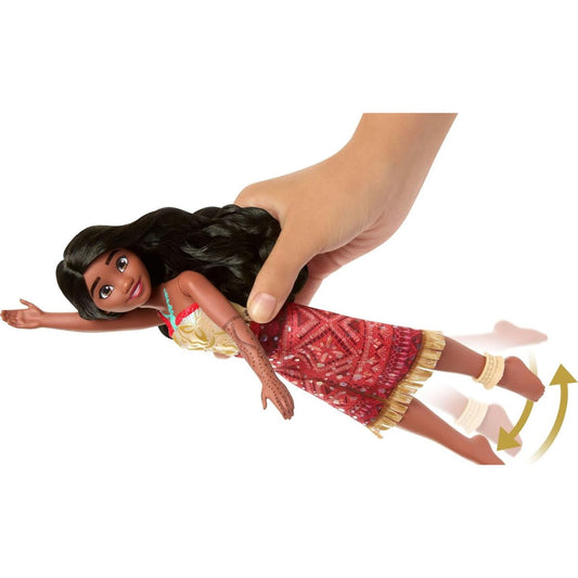Disney Moana 2 Swimming Tautai Moana Color Changing Fashion Doll with 2 Accessories