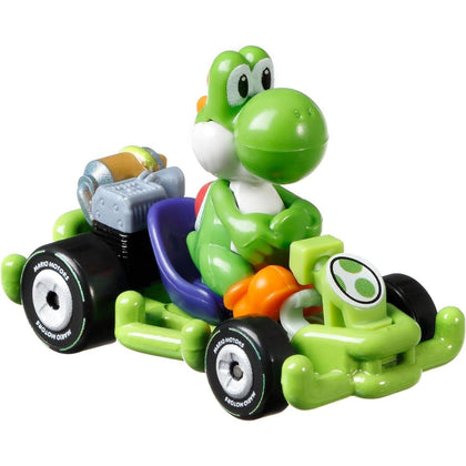 Hot Wheels Mario Kart 1:64 Die-Cast Green Yoshi Pipe Frame Vehicle
