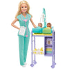 Barbie You Can Be Anything, Blonde Barbie Baby Doctor Playset