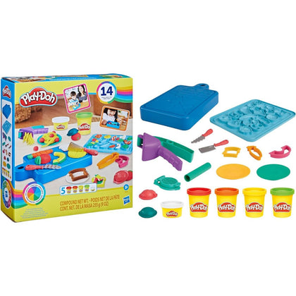 Play-Doh Little Chef Kitchen Starter Set, 14 Pieces Ages 3+