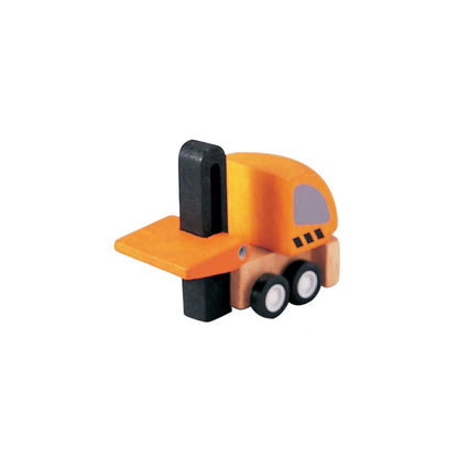 PlanToys Wooden Construction Vehicles Set - Eco-Friendly Toy Trucks