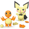 Mega Pokemon Poke Ball 2-Pack, Pichu and Charmander Action Figure Building Toys Set, 40 Pieces