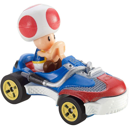Hot Wheels Mario Kart 1:64 Die-Cast Toad with Sneeker Vehicle