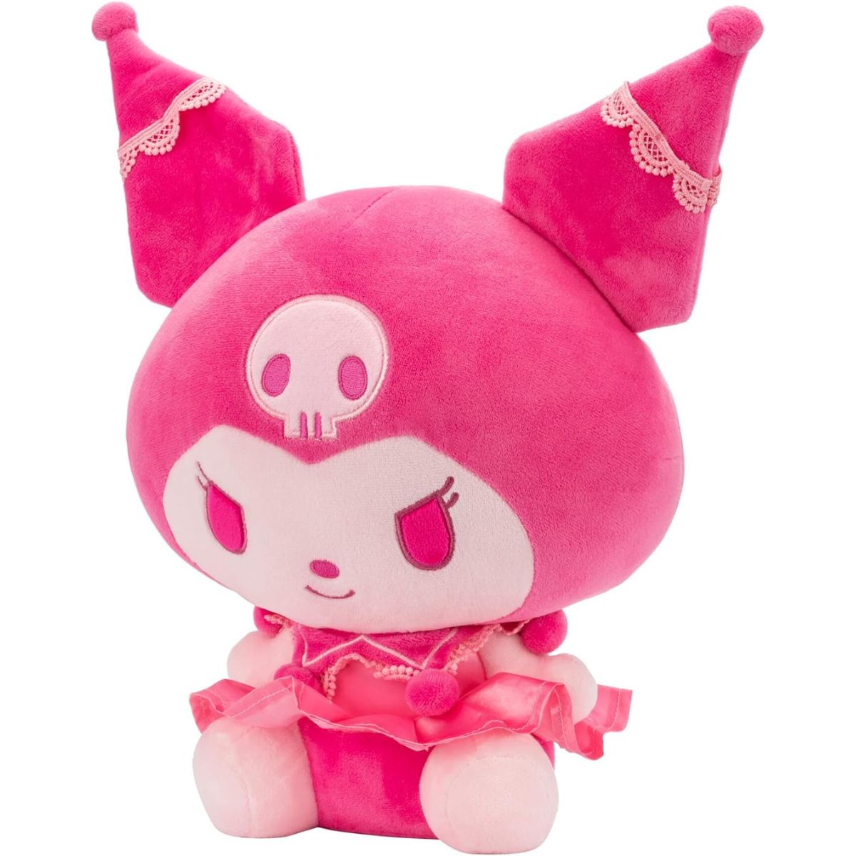 Hello Kitty® and Friends, Kuromi 12” Inch Pink Monochrome Plush Stuffed Animal Toy