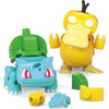 Mega Pokemon Poke Ball 2-Pack, Bulbasaur and Psyduck Action Figure Building Toys Set, 63 Pieces