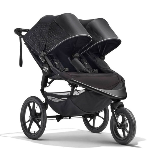 Baby Jogger Summit X3 Double Jogging Stroller, Midnight Black