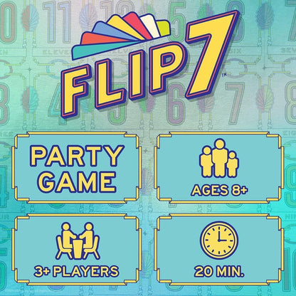 Flip 7™ Press Your Luck Card Game, by USAopoly Ages 8+