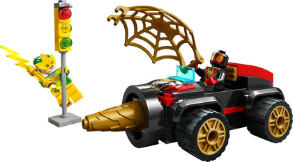 LEGO® Marvel Spidey and his Amazing Friends Drill Spinner Vehicle with Miles Morales 10792 Building Kit, 58 Pieces