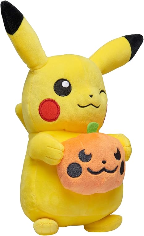 Pokemon™ Halloween 8 Inch Plush, Pikachu Holding a Pumpkin