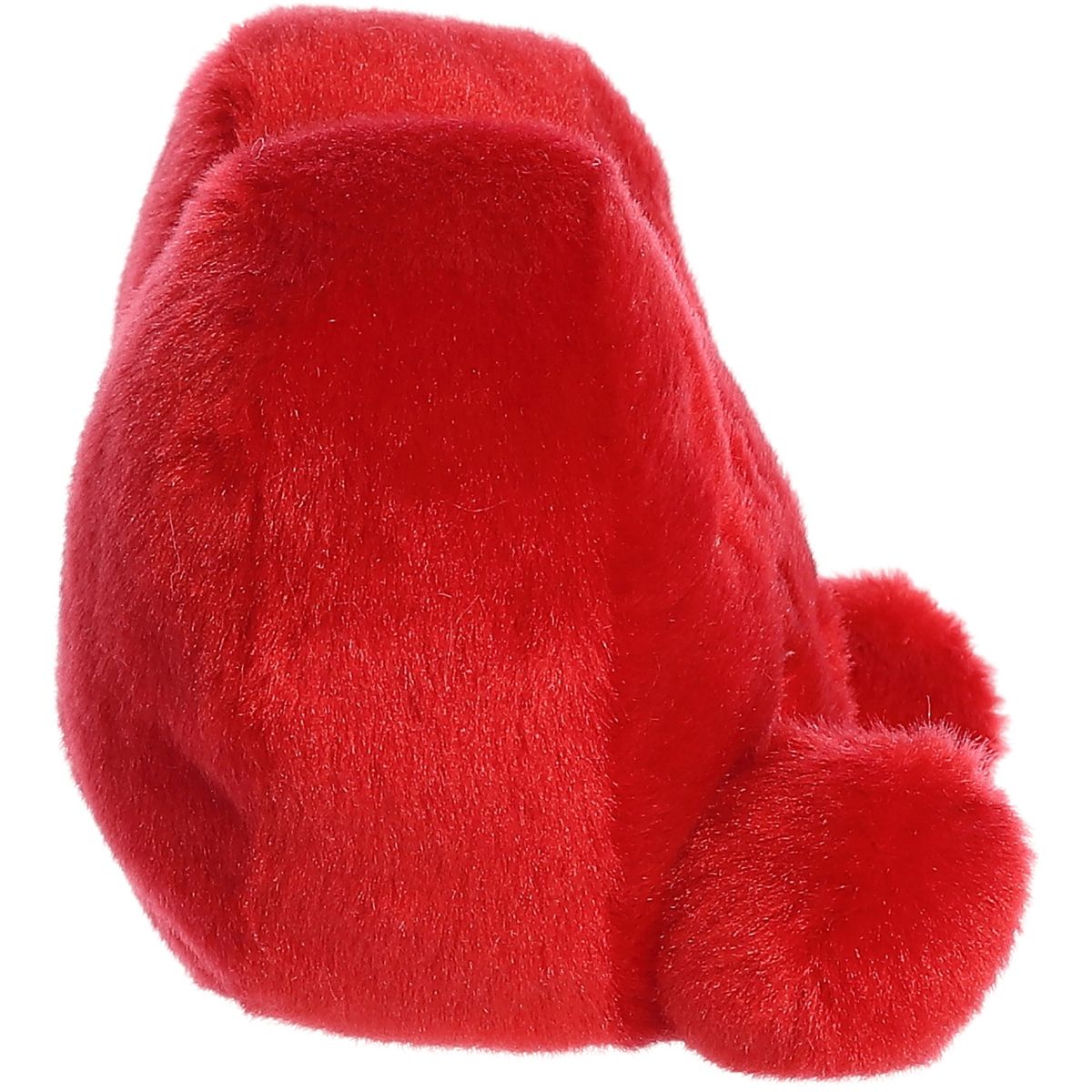 Side profile thumbnail of the red heart-shaped candy plush showing its sitting posture and soft depth.