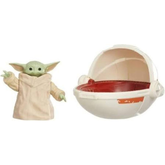 Star Wars Deluxe Olympus 2.5" Inch Grogu Action Figure with Pram Hover Pod