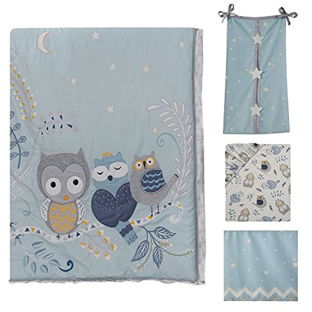 Lambs Ivy Night Owl Happi by Dena Piece Bedding Set – GOODIES