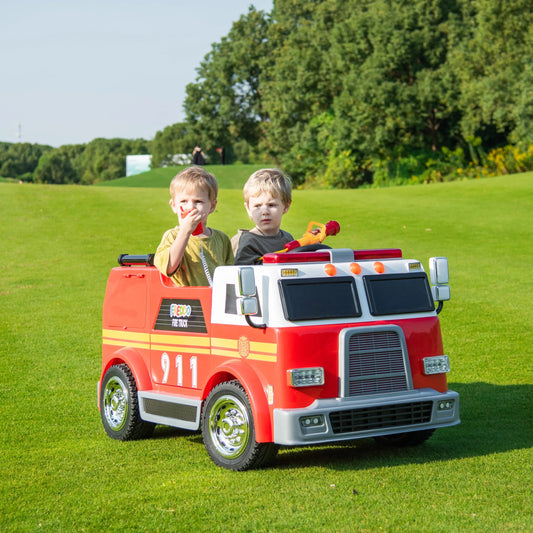 Freddo Toys 24V Fire Truck 2-Seater Ride On