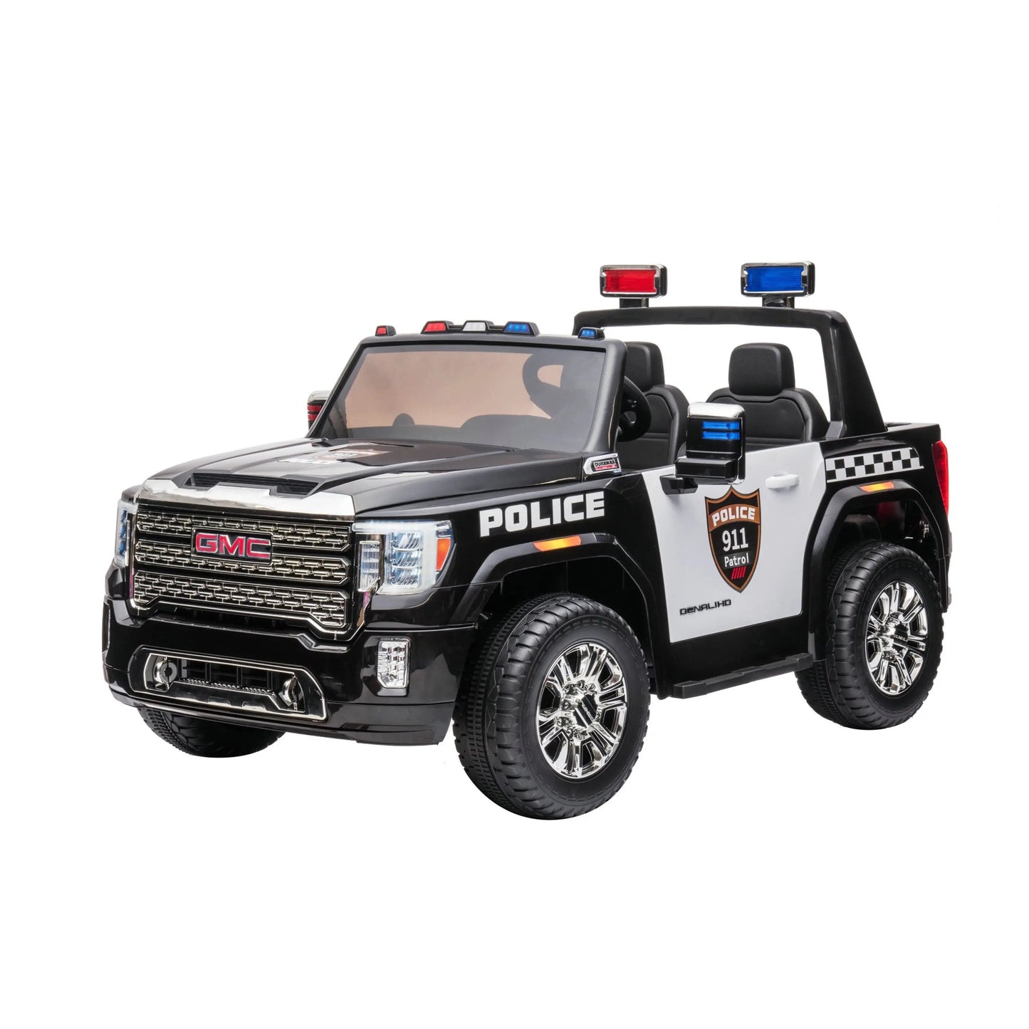 Freddo Toys 24V GMC Sierra Denali 2 Seater Police Ride-On Truck