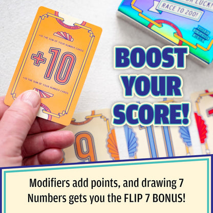 Flip 7™ Press Your Luck Card Game, by USAopoly Ages 8+