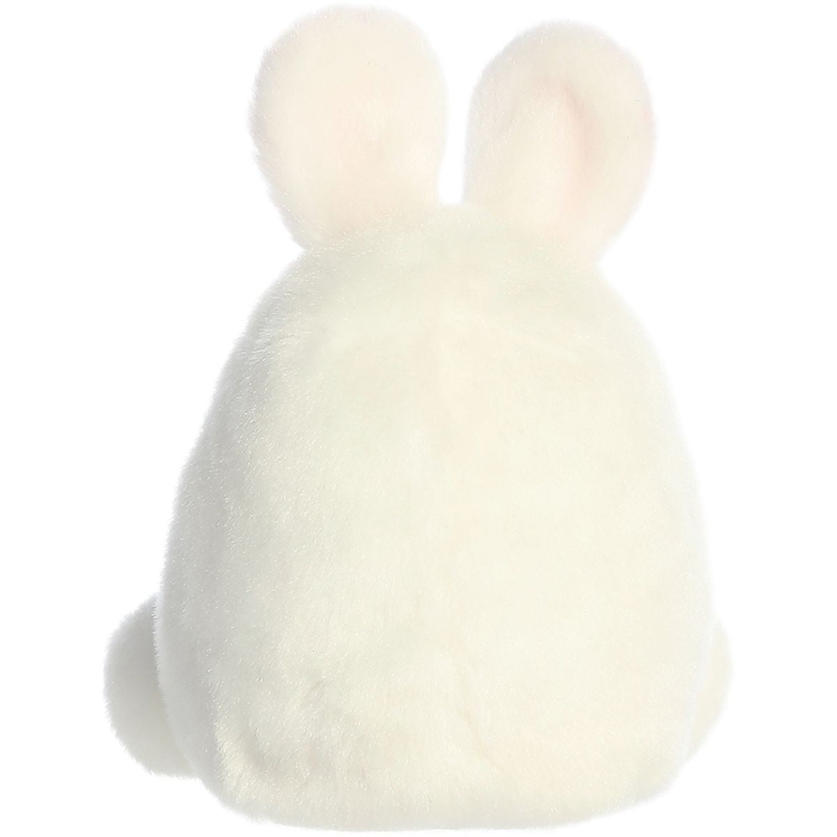 Rear thumbnail view of the Aurora bunny egg stuffed toy displaying its smooth, solid white plush back and ears from behind.