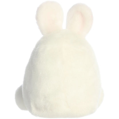 Rear thumbnail view of the Aurora bunny egg stuffed toy displaying its smooth, solid white plush back and ears from behind.
