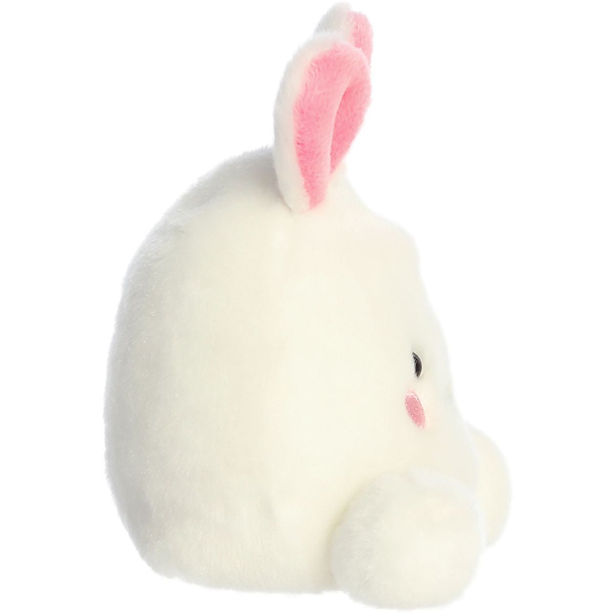 Side profile thumbnail of the mini bunny egg plush showcasing its rounded egg contour and upright ear stance.