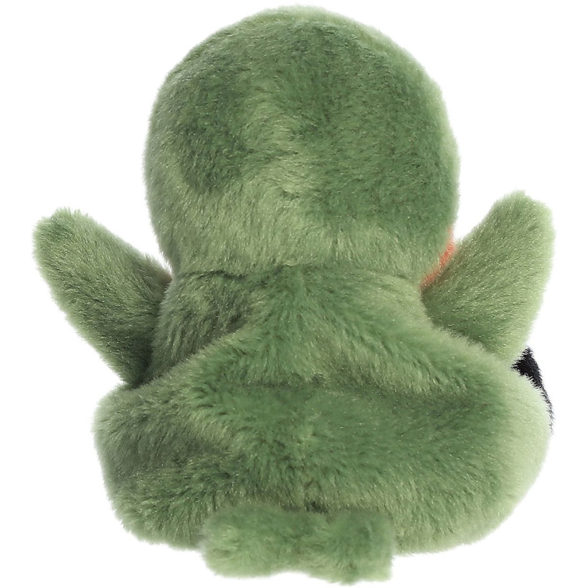 Rear thumbnail view of the Aurora hummingbird stuffed toy displaying its smooth, solid sage-green plush back and wings.