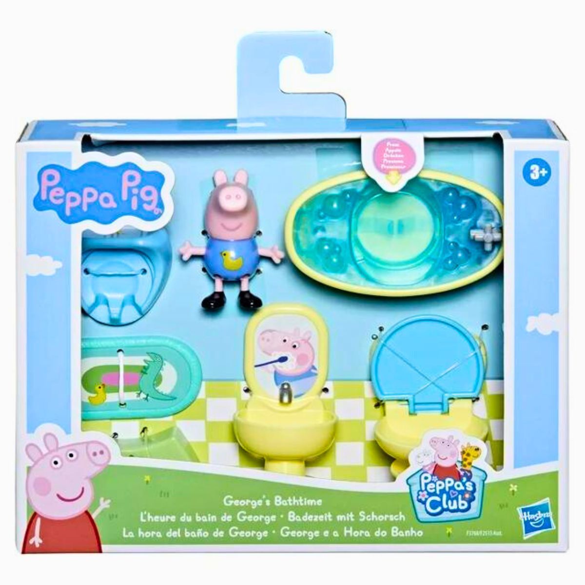 Peppa Pig Peppa's Club Little Rooms, George’s Bathtime Playset