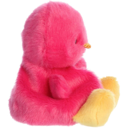 Side profile thumbnail of the mini pink chick plush showcasing its rounded profile, tiny beak, and soft sitting posture.
