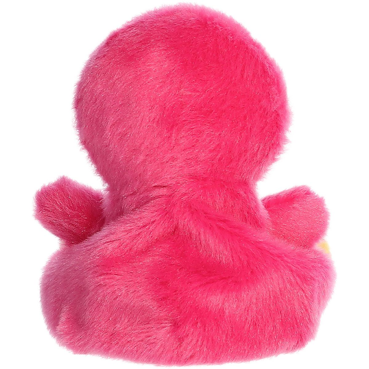 Rear thumbnail view of the Aurora pink chick stuffed toy displaying its smooth, solid electric pink plush back.
