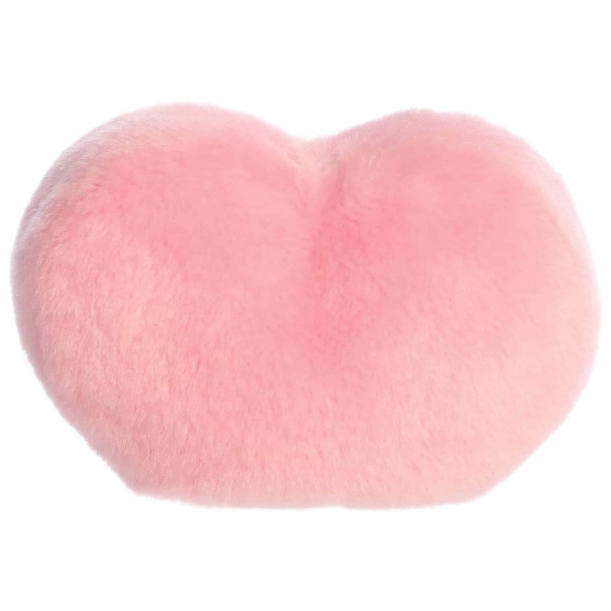 Back view of the cuddly pink Palm Pals heart stuffed animal.