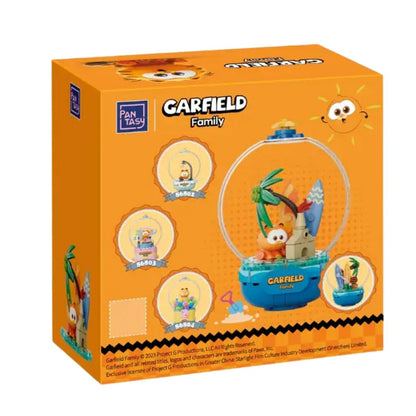 Back of the official packaging for the Pantasy The Garfield Movie Chill Island Crystal Ball kit #86801.