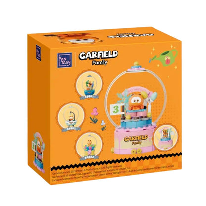 Back of the official packaging for the Pantasy The Garfield Movie Birthday Cake Crystal Ball kit #86803.