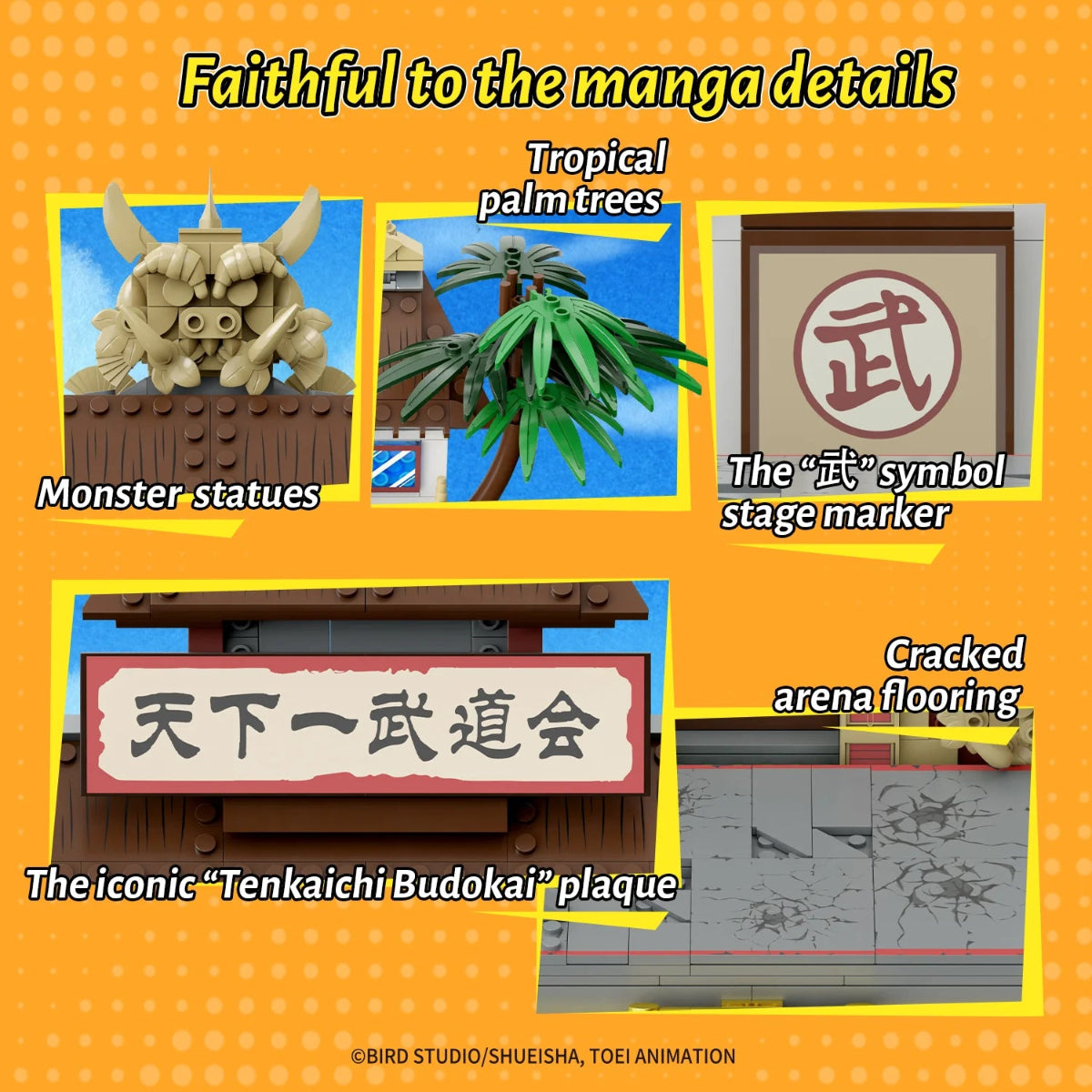 Pantasy Dragon Ball Tenkaichi Budokai Building Block Set – World Martial Arts Tournament 776 Pieces