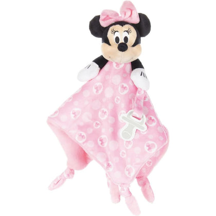 Disney Baby Minnie Mouse Snuggle Stuffed Animal 13.18 X 13.18 Inch Security Blanket Toy