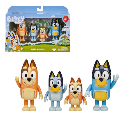 Bluey Figure 4-Pack Bluey & Family 2