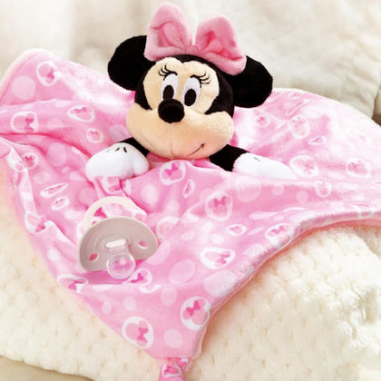 Disney Baby Minnie Mouse Snuggle Stuffed Animal 13.18 X 13.18 Inch Security Blanket Toy