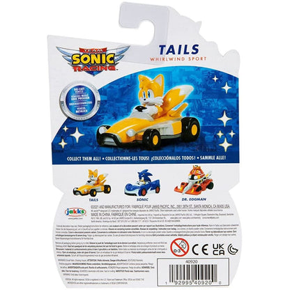 Sonic the Hedgehog 1:64 Die-Cast Vehicle 2.5" Inch, Tails Whirlwind Sport