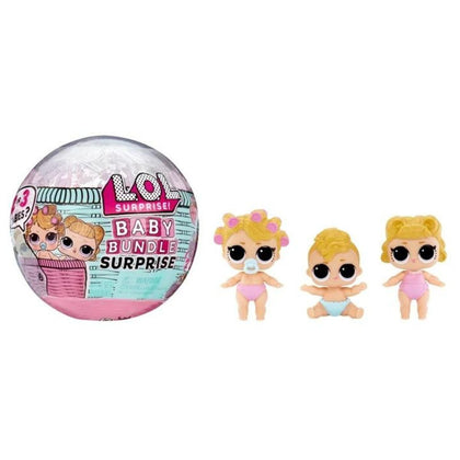L.O.L. Surprise! Baby Bundle Surprise with Collectible Dolls, Baby Theme, Twins, Triplets, Pets, Water Reveal, (1 Ball)