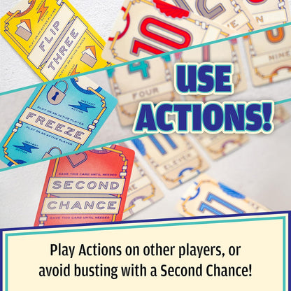Flip 7™ Press Your Luck Card Game, by USAopoly Ages 8+