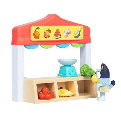 Bluey Mini Playset Farmers Market, With Bluey & Accessories