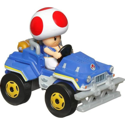 Hot Wheels Mario Kart 1:64 Scale Toad Kart Die-Cast Vehicle