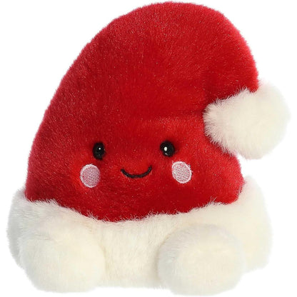 Front view thumbnail of the cute Topper Santa Hat plush sitting straight, highlighting its friendly expression and tiny extended white feet.