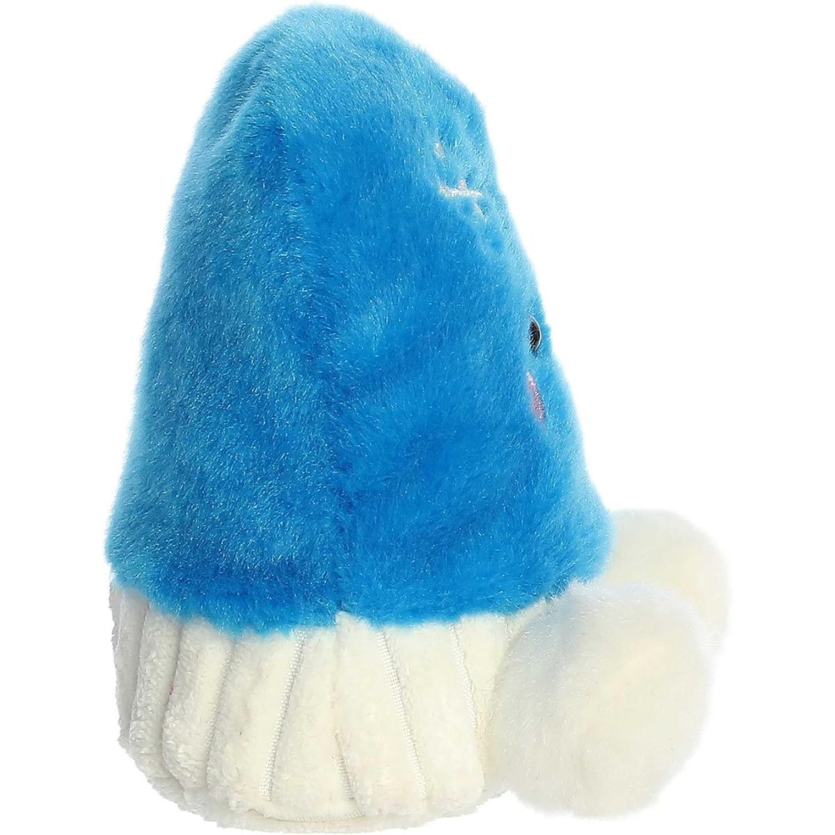 Side profile thumbnail of the mini mitten plush showcasing its wedge shape, side thumb, and thick white cuffed base.
