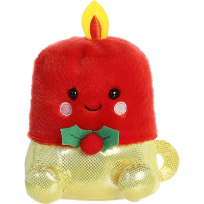 Front view thumbnail of the cute Luz Candle plush sitting straight, showcasing its friendly smiling face, blushing cheeks, and small gold feet.