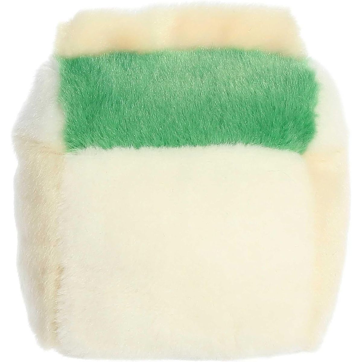 Rear thumbnail view of the Aurora eggnog stuffed toy displaying its clean cream back and solid green top panel.