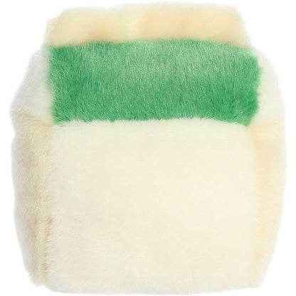 Rear thumbnail view of the Aurora eggnog stuffed toy displaying its clean cream back and solid green top panel.