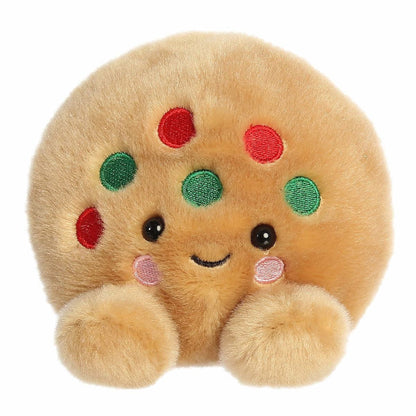 Aurora Palm Pals holiday cookie plush highlighting its round, plump shape