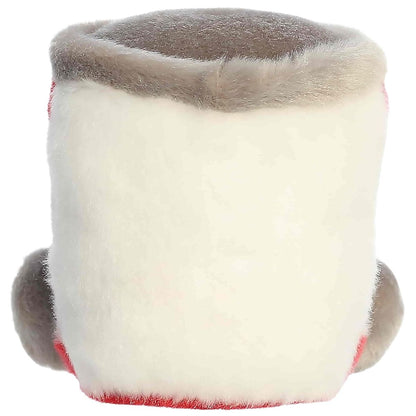 Rear thumbnail view of the white and red Aurora cranberry sauce stuffed toy displaying its smooth, soft plush back.