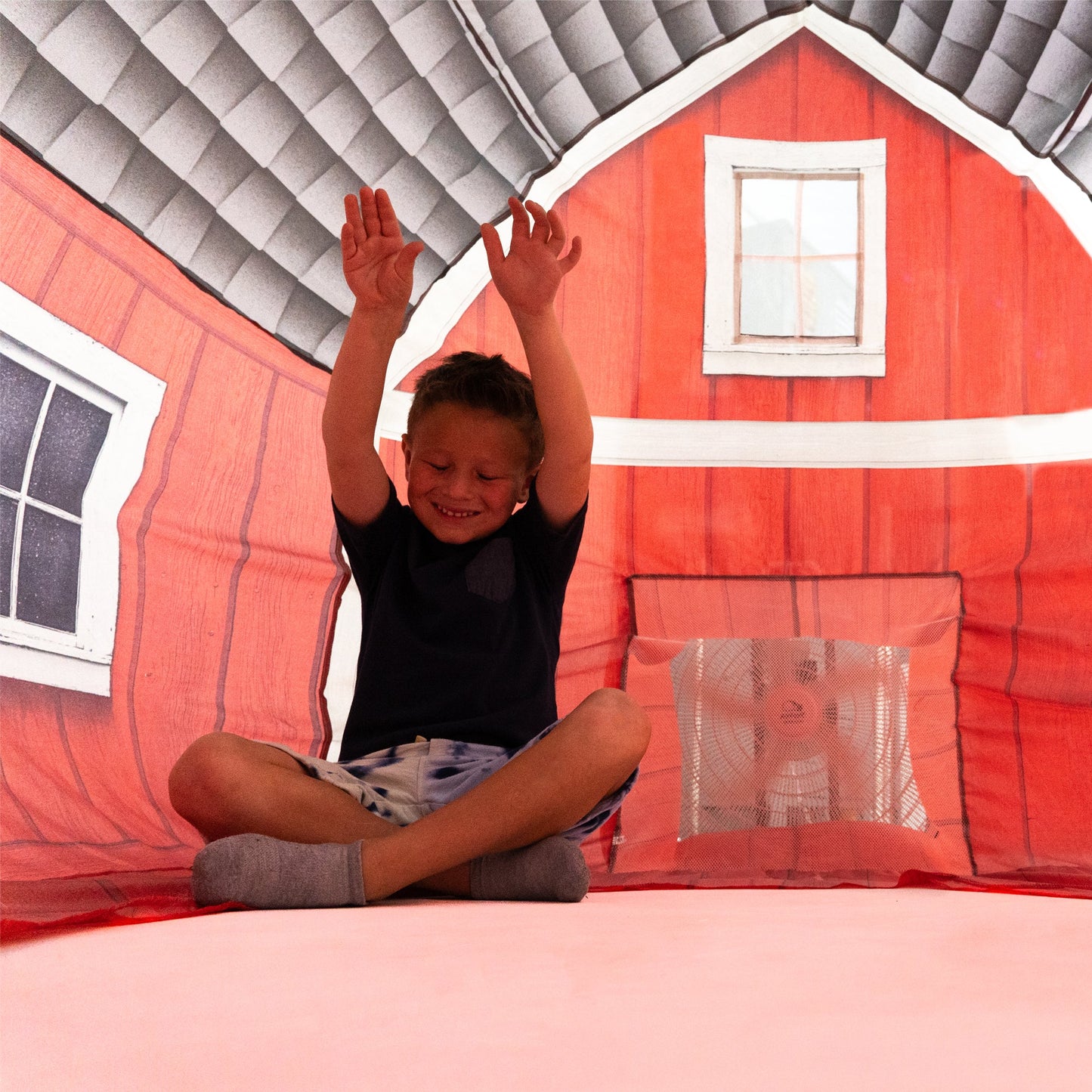 The Original AirFort® Farmers Barn - Inflatable Play Fort Tent for Creative Indoor Play Ages 3–14
