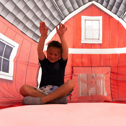 The Original AirFort® Farmers Barn - Inflatable Play Fort Tent for Creative Indoor Play Ages 3–14