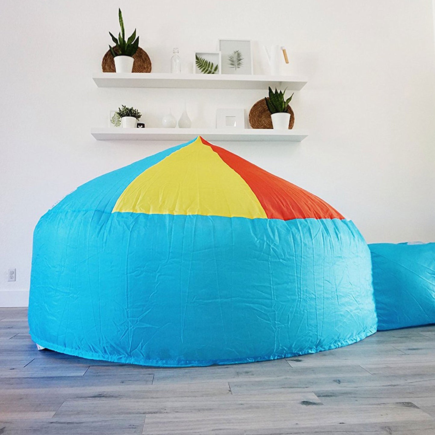 The Original AirFort® Beach Ball Blue - Inflatable Play Fort Tent for Creative Indoor Play Ages 3–14